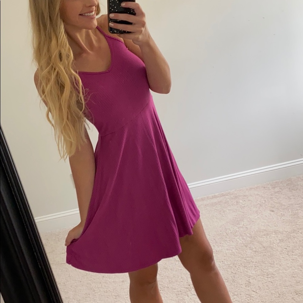 Flow v-neck tank dress